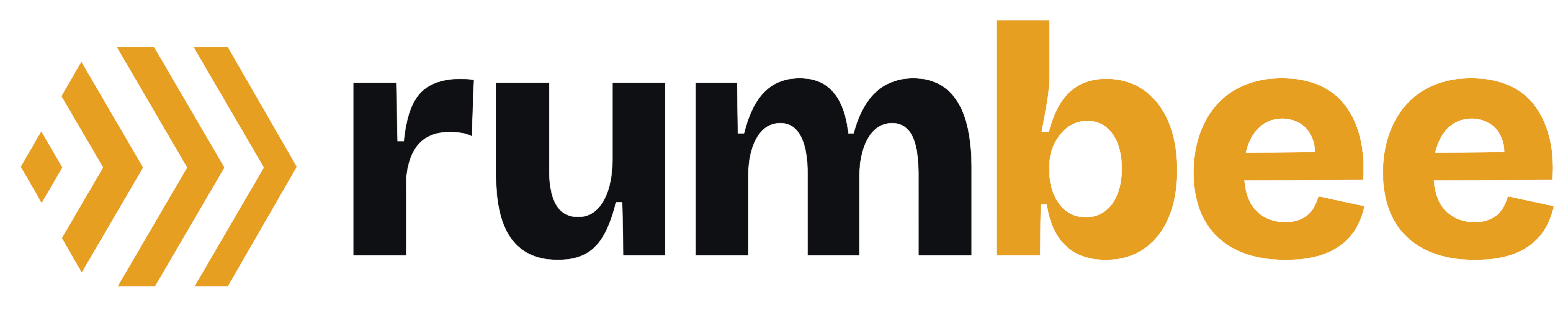 RumBee logo with dark text